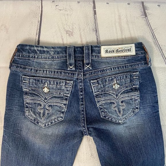 Rock Revival Jeans Rock Revival Womens Jeans Straight Leg Alivia